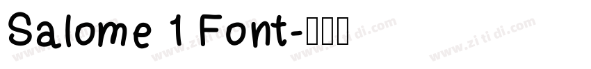 Salome 1 Font字体转换